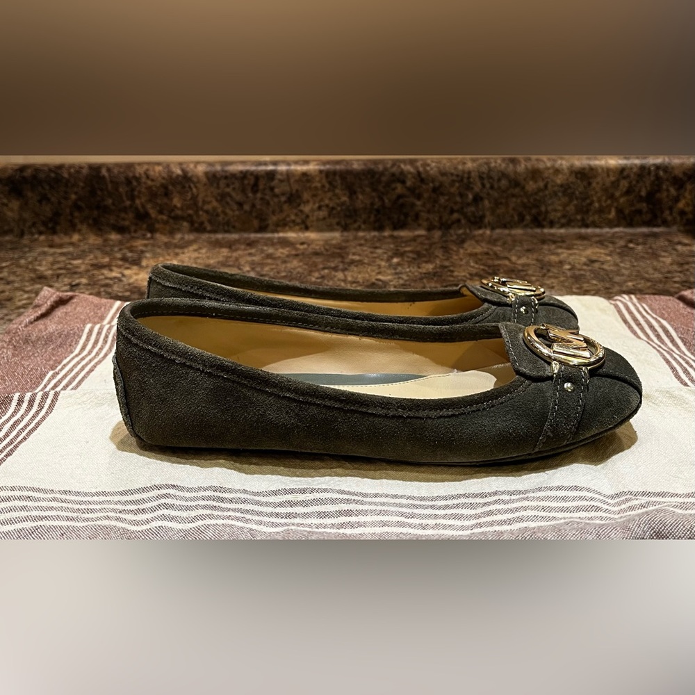 Michael Kors Women’s Forrest Green Suede Leather Fulton Moccasin Flats Sz 6 - Picture 3 of 7